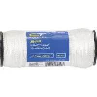 Шнур кручёный полипр., 2 мм, L 50 м (катушка), 38 кгс, Сибртех