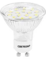 Лампы Светозар светодиодные Led technology, цоколь GU10, теплый белый свет (3000К), 220В, 3Вт